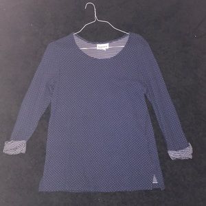 SERENGETI long sleeve top polka dots and stripes